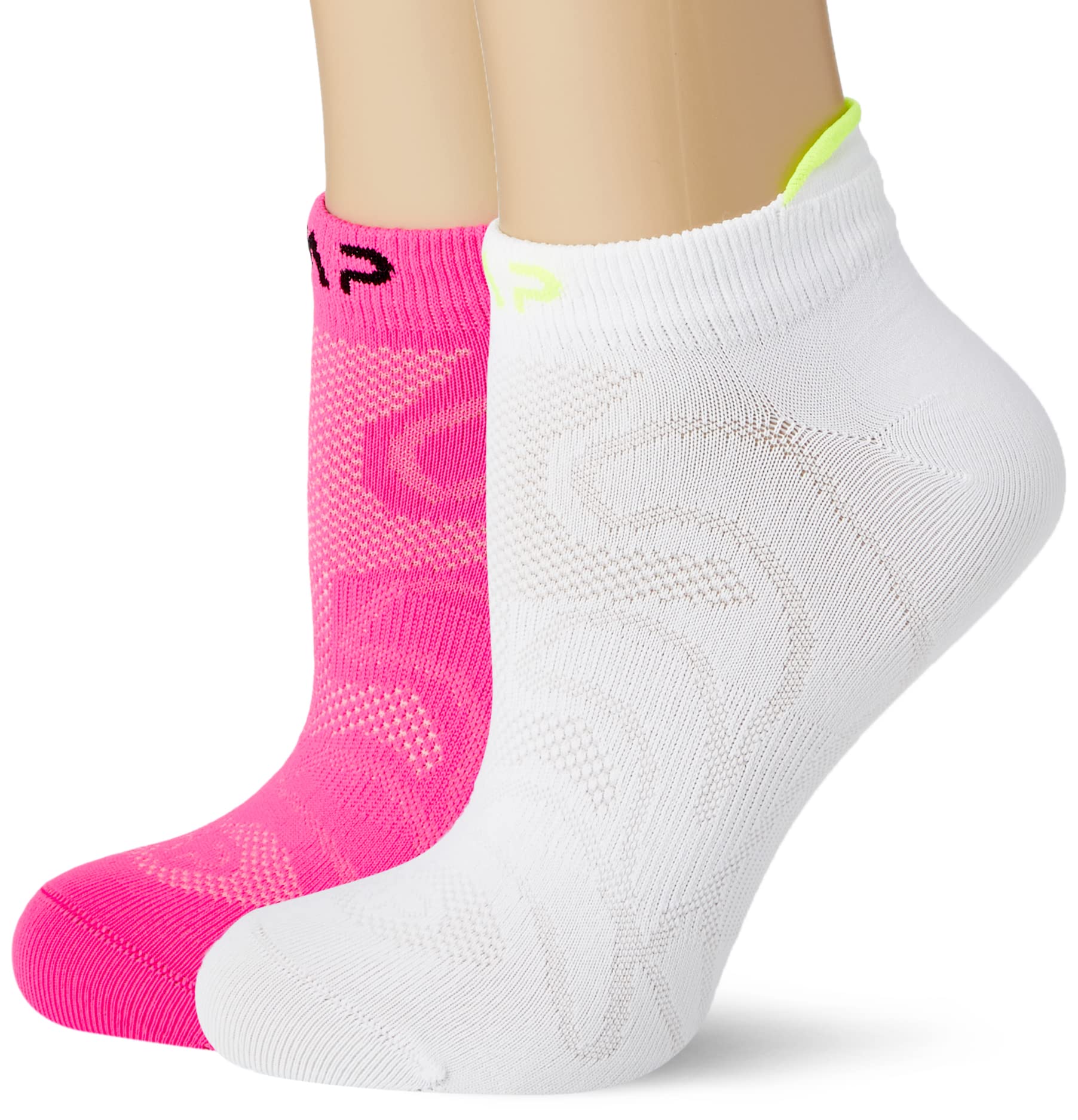CMP women's ankle socks, Womens, Füßlinge, Bianco-Pink Fluo