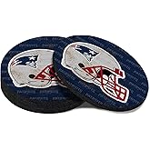 Malogtan Coasters for Drinks,Blue Gray Design Cup Coasters Set of 4 for Tabletop,Coffee Table,Drinking Coaster for Sport Football Fans,Non-Slip Rubber Base - 4 Inches
