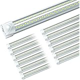 ONLYLUX 8ft LED Shop Light, 8' 95W 6000K (12 Pack), 8 Foot led Shop Lights Fixture for Garage Workshop, T8 LED Tube Lights, H