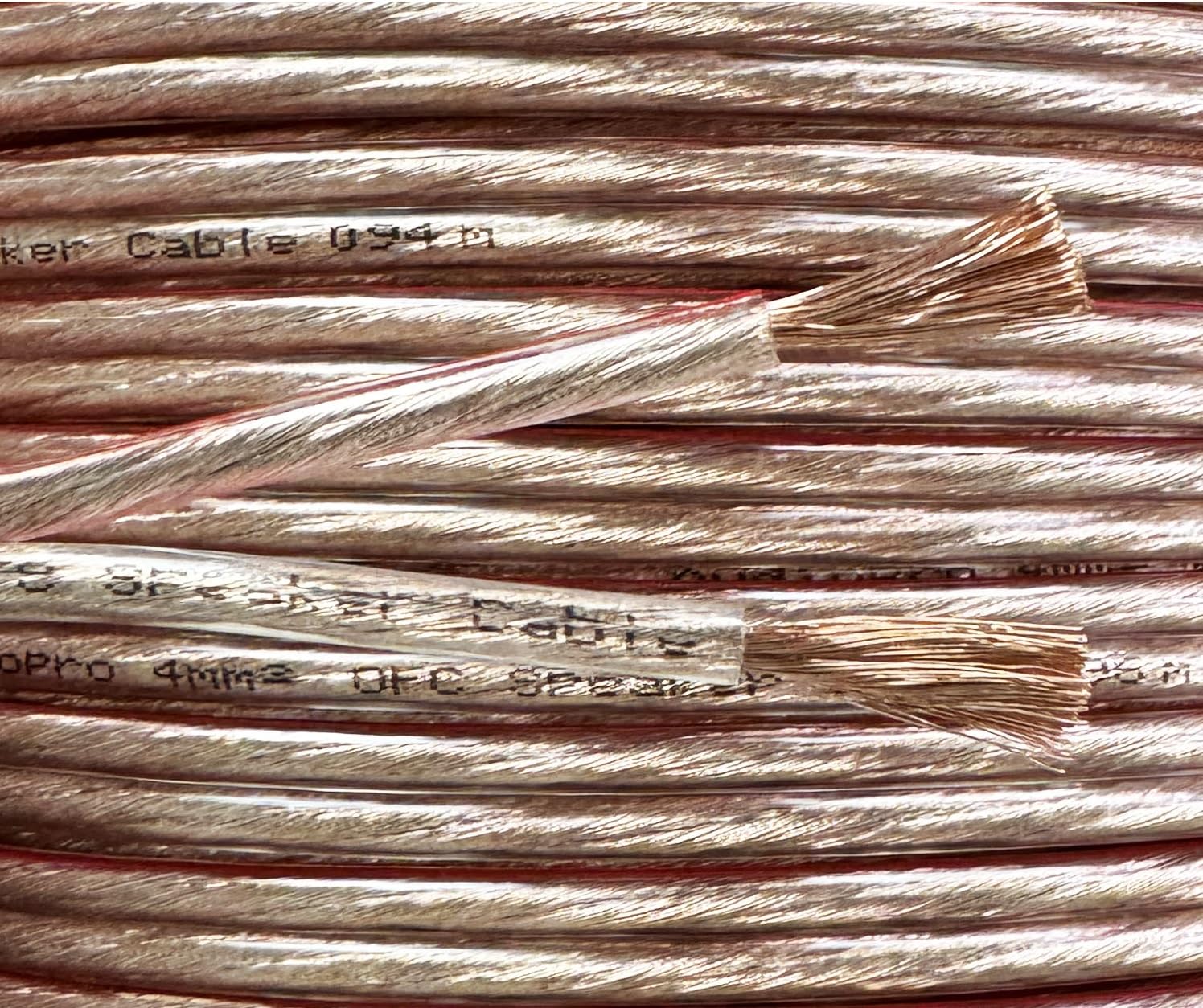 AudioPro 15m of 4mm2 OFC Speaker Cable 12 AWG 2 x 128 Strand Stereo Audio Copper Wire for HiFi Speakers Subwoofers