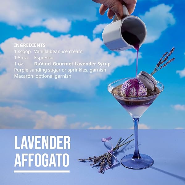 DAVINCI GOURMET LAVENDER SYRUP, NATURAL, 25.4 FLUID OUNCES (PACK OF 1)