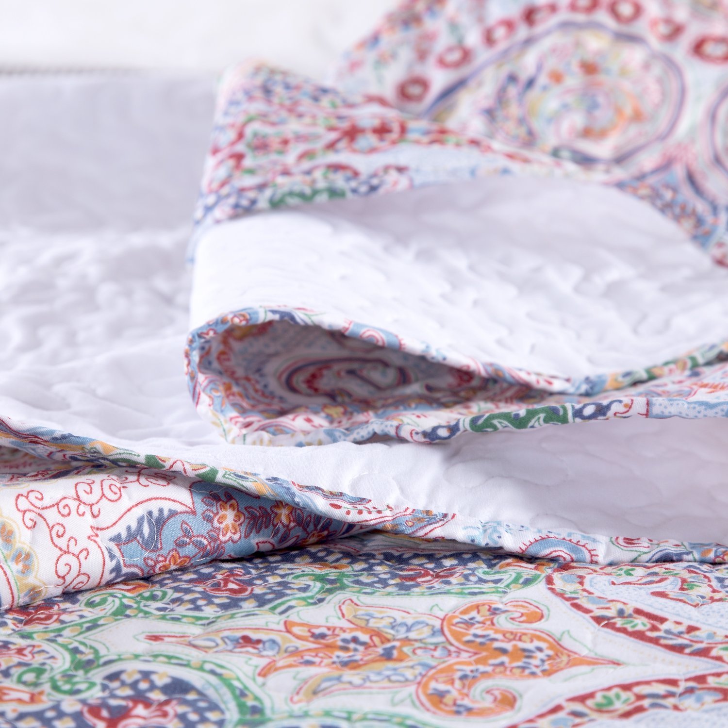 Printed Quilt Coverlet Set King(106\