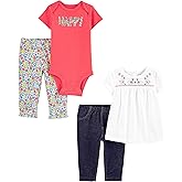 Simple Joys by Carter's Baby Girls' 4-Piece Bodysuit