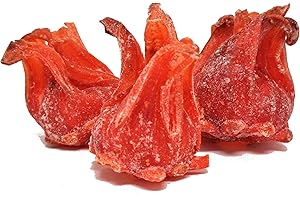 IT'S DELISH Dried Candied Hibiscus Flower by Its Delish, 10 LBS Bulk Bag | Edible Flowers for Cocktail Garnish Dehydrated Fruit | Vegan & Kosher