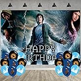 Posey Jackson Birthday Party Decoration,Posey Jackson Party Photo Background 5 x 3 FT and 18 Pcs Balloon,Merch Party Backdrop Supplies