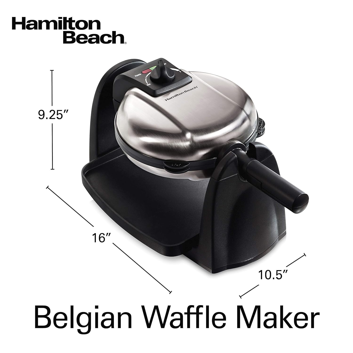  Hamilton Beach 26030 Flip Belgian Waffle Maker
