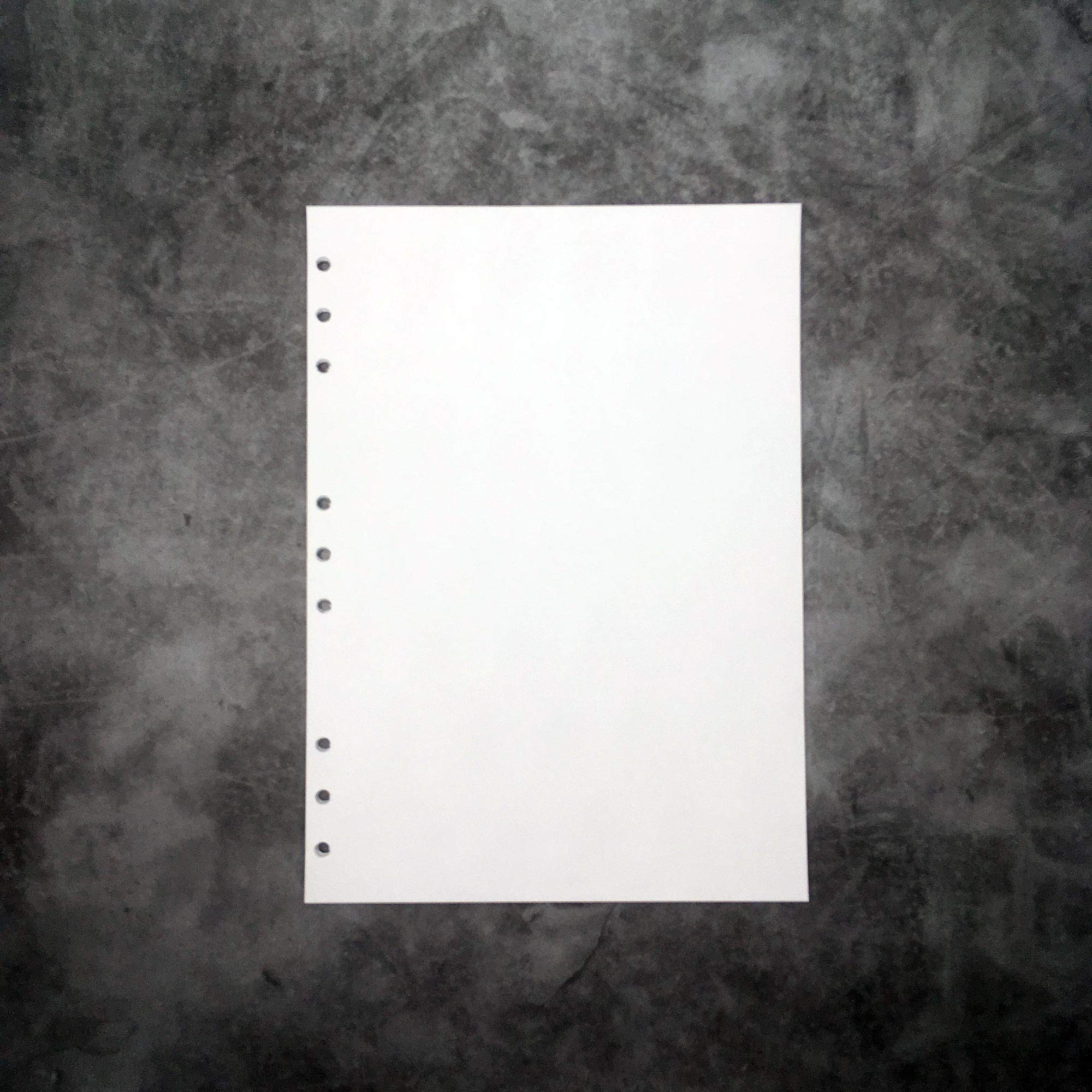 B5 9-Rings 26- Rings DIY Clear Plastic Round Ring View Binder Binding Cover Protector Loose Spiral Notebook Cover Hoder (Blank Refill, 9 Holes)