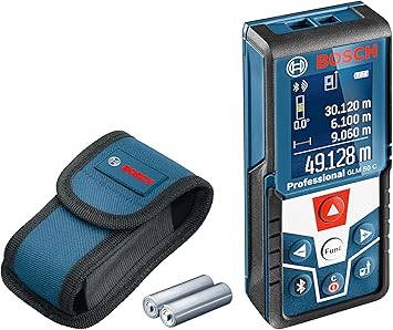 Bosch Professional Laser Entfernungsmesser Glm 50 C Messbereich 0 05 50 M Messgenauigkeit 1 5 Mm In Schutztasche