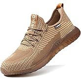 Drecage Steel Toe Safety Shoes for Women Men Work Shoes Industrial & Construction Sneakers Puncture Proof Lightweight Working Shoes