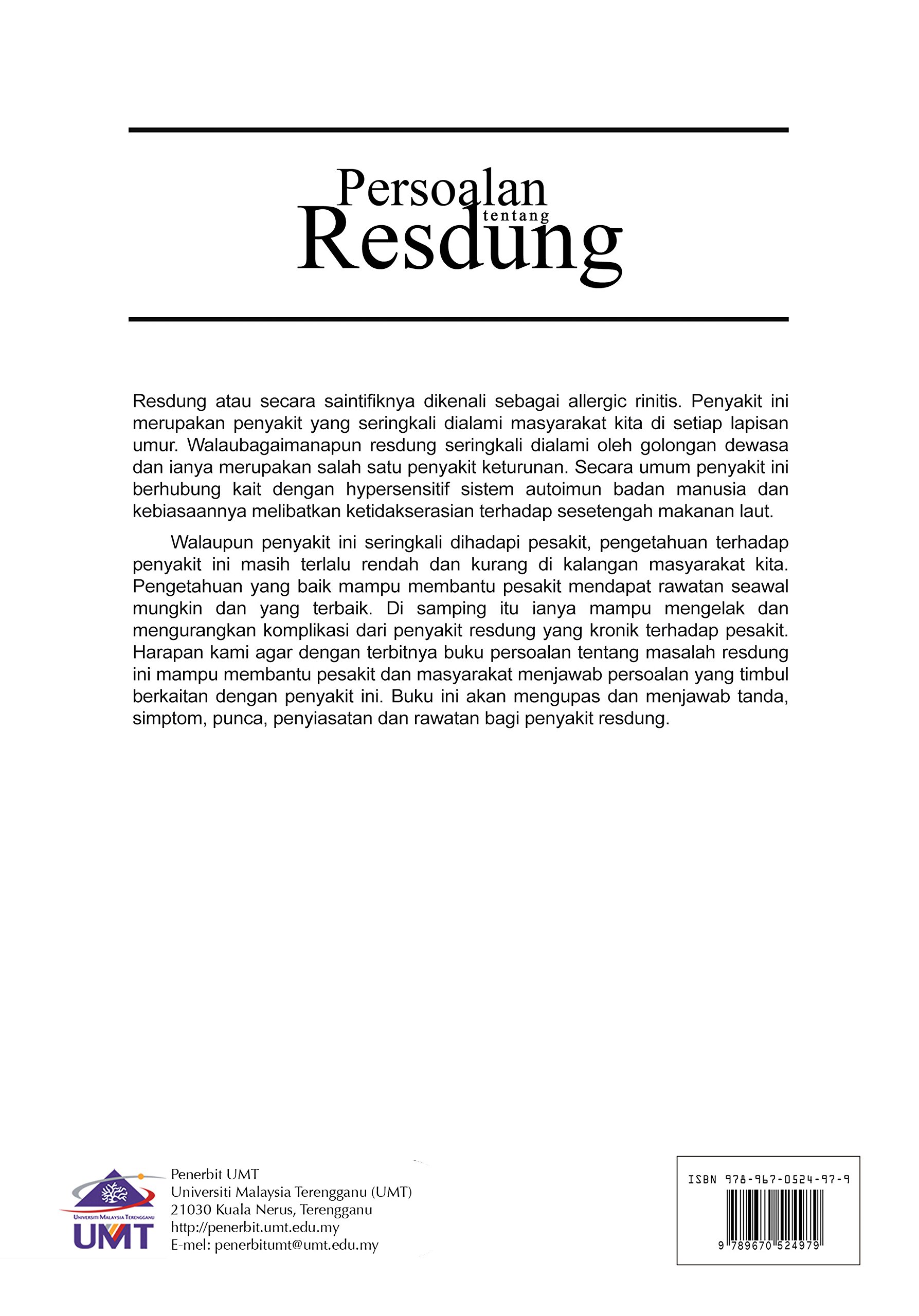 Persoalan Tentang Resdung Questions On Sinusitis Zuraida Zainun Philip Rajan Gagandeep Singh Mann 9789670524979 Amazon Com Books