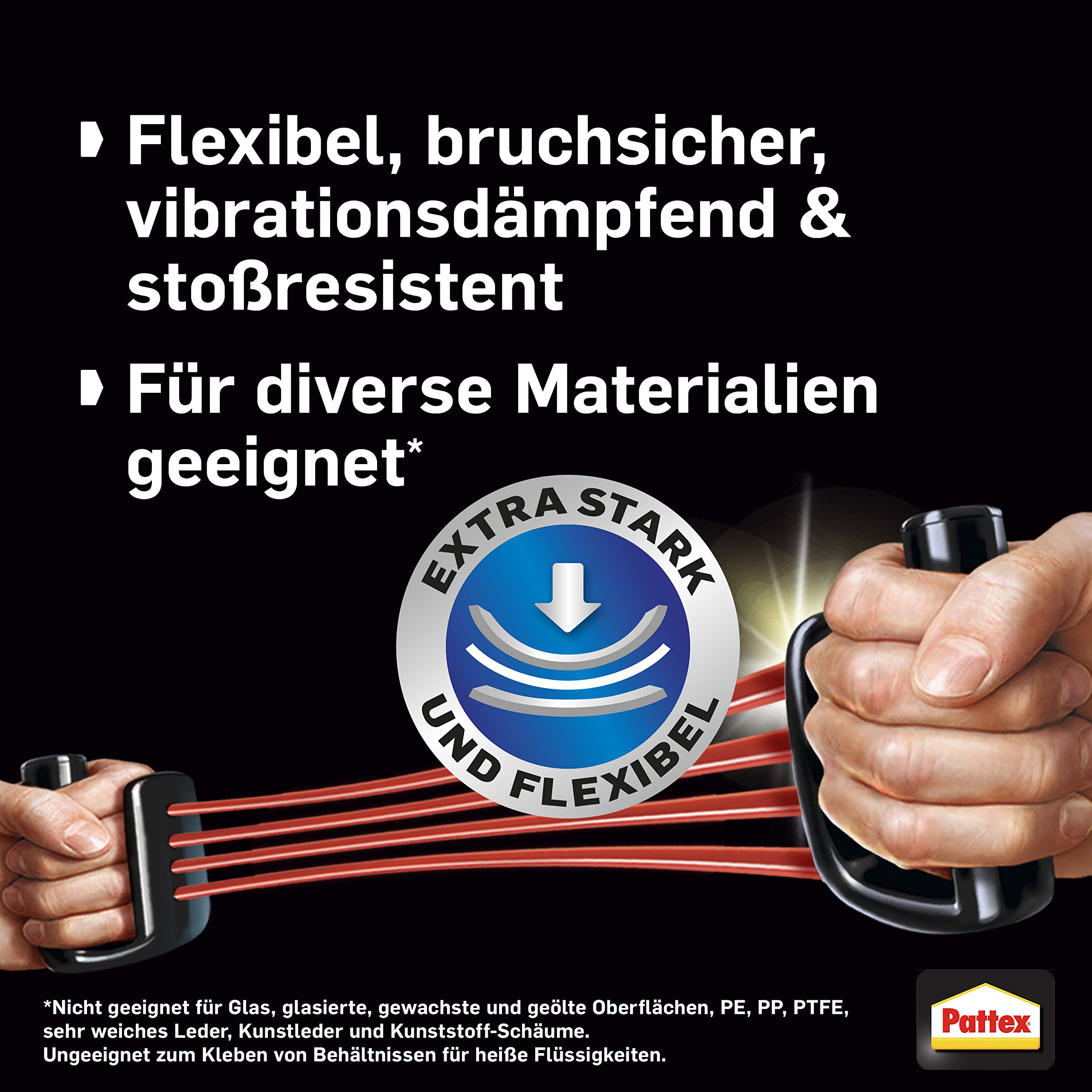 Pattex Sekundenkleber Ultra Gel Mini Trio, extra starker & flexibler Superkleber in 3 Tuben, Sekundenkleber Gel für z. B. Gummi, Leder, Holz, 3x 1 g Tube, 9H PSMG3 4