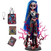 Monster High Deadfast Ghoulia Yelps SDCC 2024 Exclusive Doll - Tech Savvy Upgrade with Comic-Con Badge, Mini Figure, and Comic Book