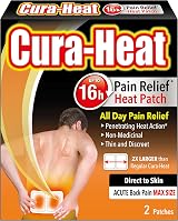 Cura-heat Back Pain Max Size Direct-to-Skin Patch 2 Pack