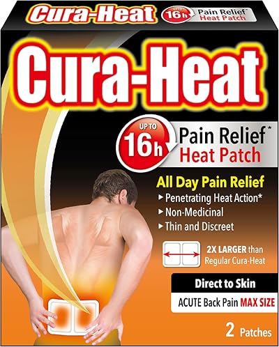 Cura-heat Back Pain Max Size Direct-to-Skin Patch 2 Pack