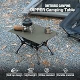 OneTigris Dipper Camping Table Lightweight Folding Table with Mesh Storage 66lb view 2