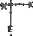 VIVO Dual LCD Monitor Desk Mount Stand Heavy Duty Fully Adjustable fits 2 /Two Screens upto 27" (STAND-V002)
