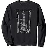 Vintage Patent Print 1997 Electric Semi Acoustic Guitar Gift Sweatshirt