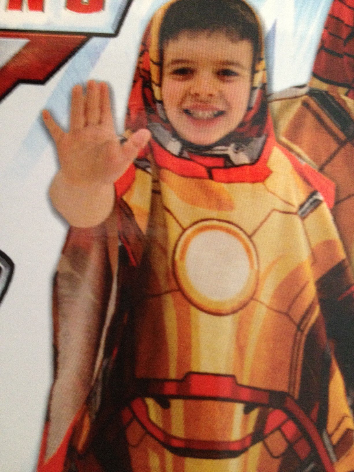 iron man hooded towel