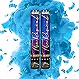 Confetti Crown Baby Gender Reveal Confetti Powder Cannon | 12” [PACK OF 2 Blue] - 100% Biodegradable Confetti & Powder Smoke (Blue)