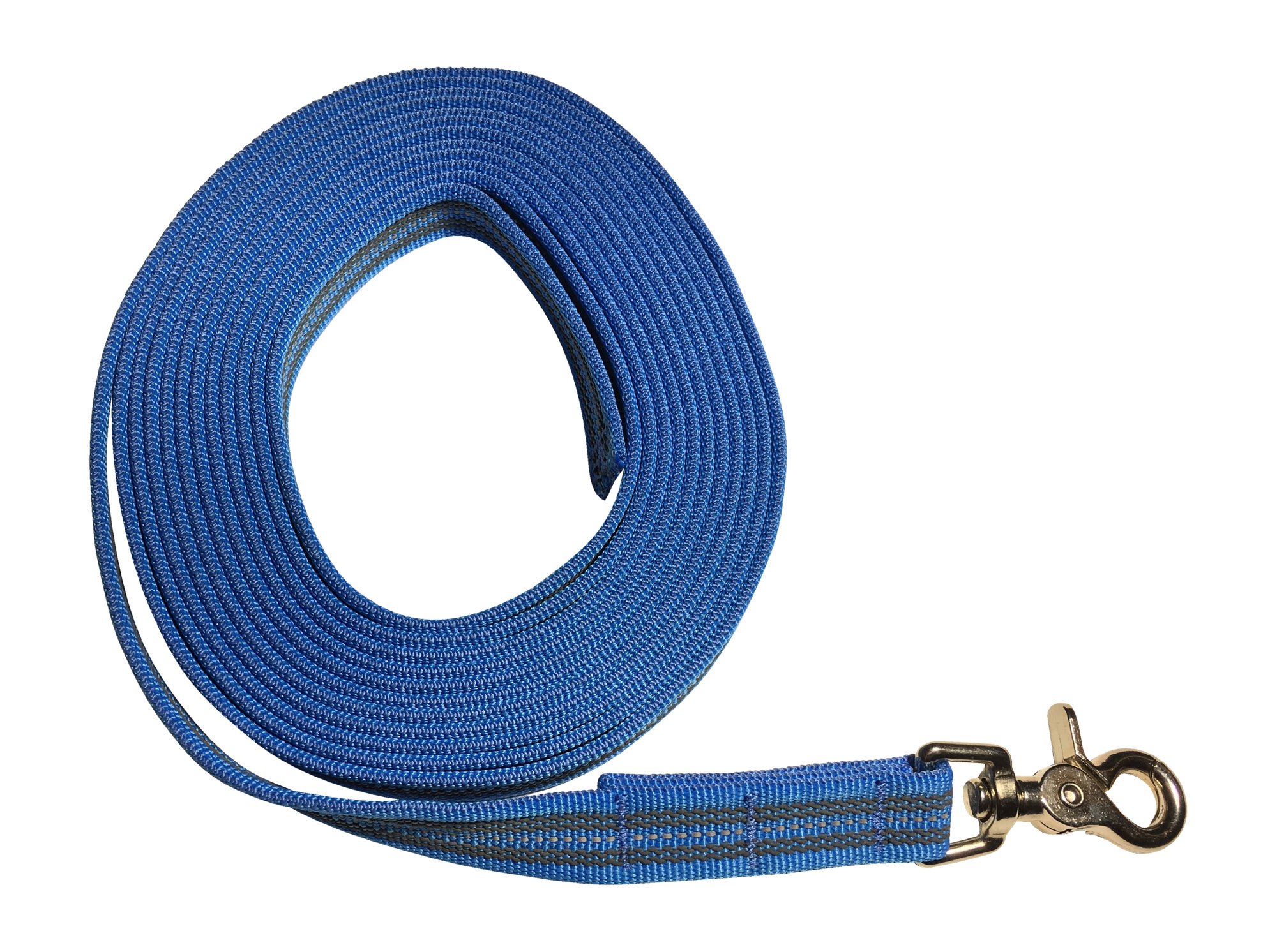 DOGS and MORE – Tracking / Training / Recall Leash = > 5 m with RUBBER and REFLECTIVE treads (w/o hand loop)