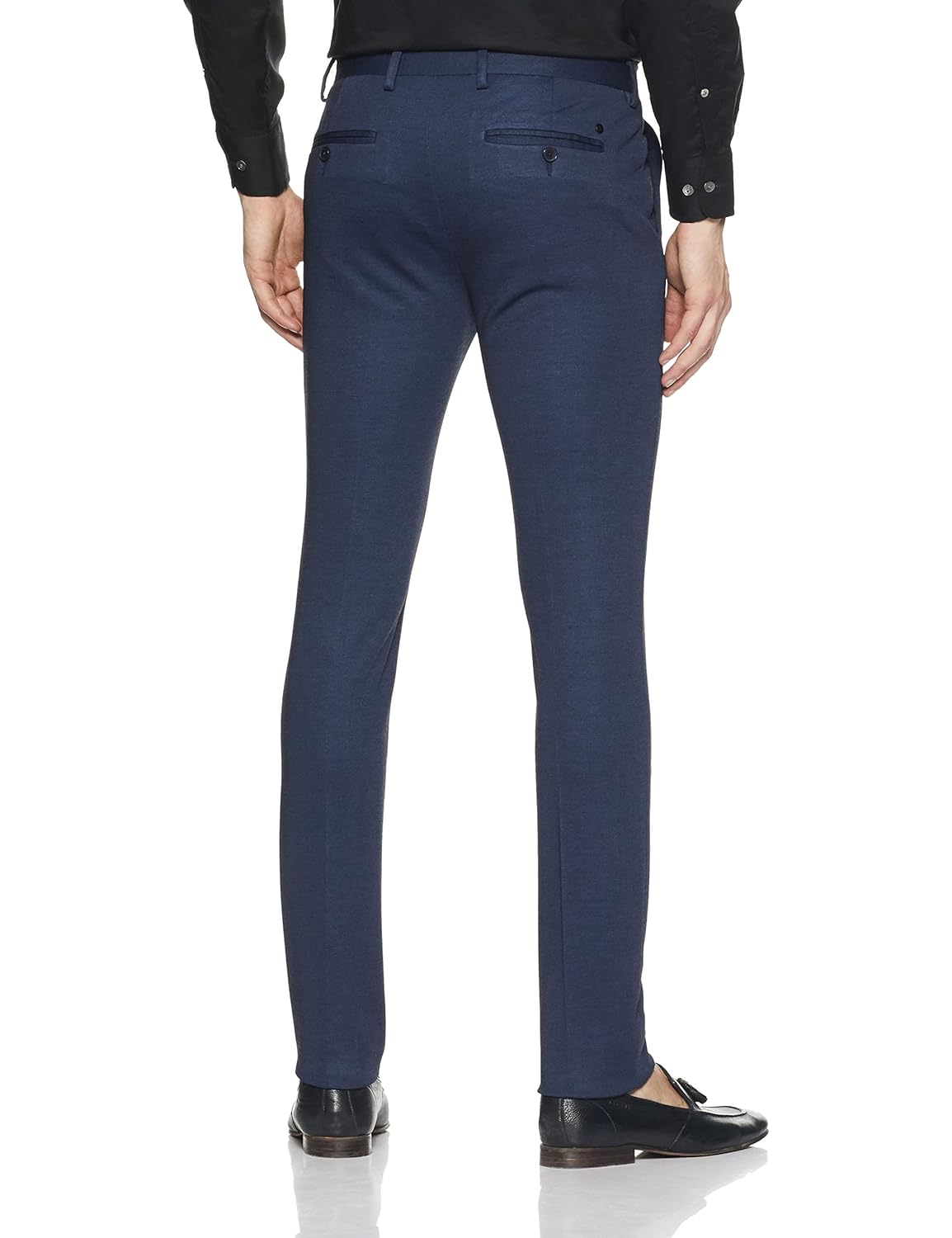arrow new york men's pleat-front poly viscose formal trousers