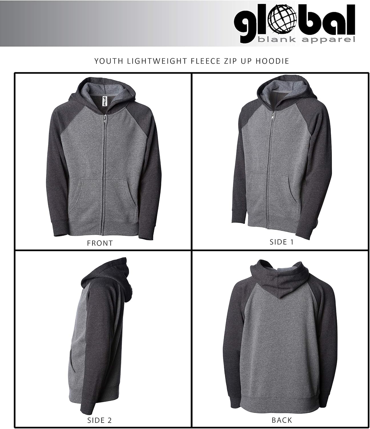 youth zip up hoodies