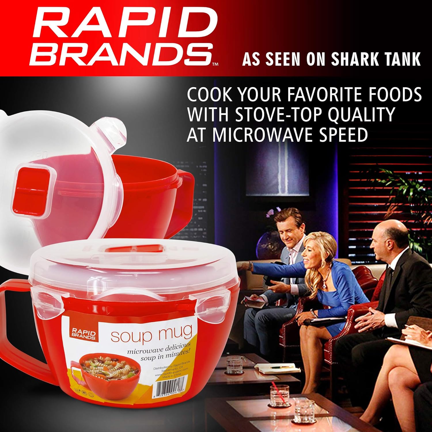  | Rapid Noodle/Soup Bowl| Microwave Soup & Noodles in Minutes | Perfect for Dorm, Small Kitchen, or Office | Dishwasher-Safe, Microwaveable, BPA-Free: Soup Bowls