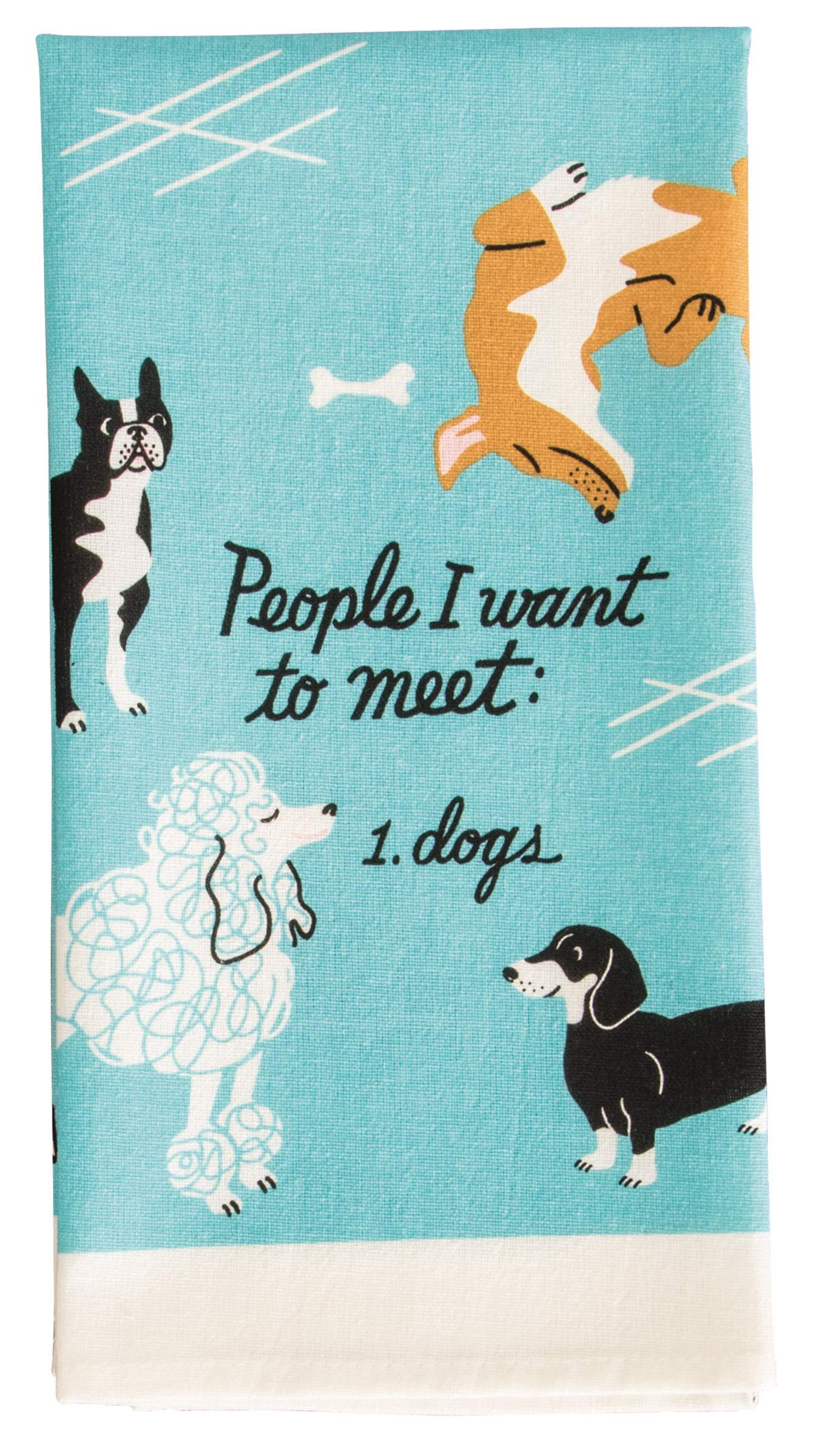 Blue Q People To Meet: Dogs Dish Towel