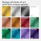 ARTISTRO 12 Metallic Paint Pens 3.0mm Tip for Rock Glass Wood Fabric view 2