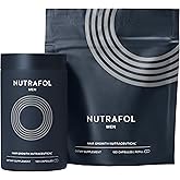 Nutrafol Men's Hair Growth Supplements, Clinically Tested for Visibly Thicker Hair and Scalp Coverage, Dermatologist Recommended - 2 Month Supply, Pack of 2