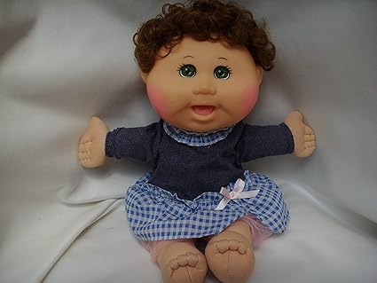 Amazon Com Cpk Cabbage Patch Kids Girl Brown Hair Green Eyes 14