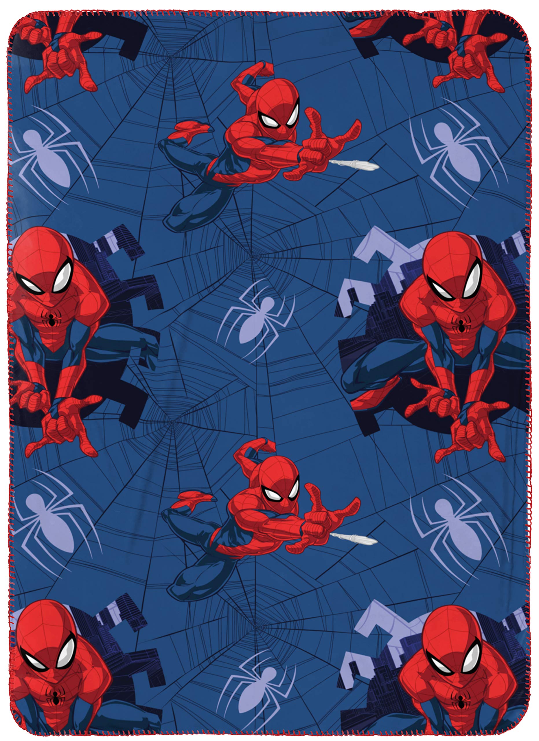 Telo A Mantella Spiderman Con Cappuccio – 56x56 Cm, 100% Cotone, Super Morbido, Per Bagno E Spiaggia, Licenza Ufficiale Marvel