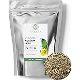 Elanen Naturals Organic Mullein Leaf 8 oz. (227g), USDA Certified Organic Mullein Leaf Tea, Mullen Leaves, Mullin Leaf Herb, 