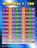 Numbers 1-100 Chart by School Smarts ●Durable Material Rolled and SEALED in Plastic Poster Sleeve for Protection. Discounts are in the special offers section of the page.