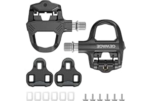 Road Bike Pedals- Ultralight Road Cycling Pedals Clipless Pedals with Cleats Set Compatible with Look KEO System