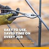 Build with Colour 8in Rebar Reinforcing Mesh Ties 1,000 Heavy-Duty Double Loop view 4