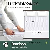 Hygge Supplies Bamboo Organic Incontinence Bed Sheets King Waterproof Protector view 3