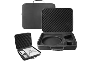 AKIKDJ Starlink Mini Travel Bag, Perfectly Protection for Kickstand, Pipe Adapter, Cables, Power Supply- Hard Shell Portable Storage Case with Dual Layer Customizable Shock-Absorbing Foam Interior