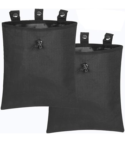 IDOGEAR Molle Dump Pouch Tattico Borsa Roll-up Sacchetti Coulisse Mag Sacchetti Pieghevoli per Battaglia Cintura Maglia Utility Escursionismo Marsupio (Black IDOGEAR Molle Dump Pouch Tattico Borsa Roll-up Sacchetti Coulisse Mag Sacchetti Pieghevoli per Battaglia Cintura Maglia Utility Escursionismo Marsupio (Black