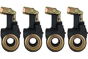 TORQUE 4 Pack of AS1141 Automatic Brake Slack Adjuster 1.5" Diameter, 28 Spline Teeth 6" Lever w/Lock Clevis (Replaces Accuri