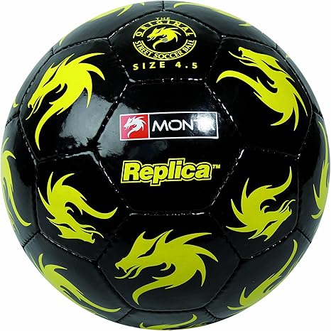 Monta REPLICA II - Balón de fútbol, color amarillo/negro, talla 4 ...