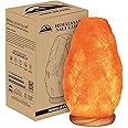 Himalayan Glow Natural Himalayan Salt Lamp with Dimmer Switch - All Natural and Handcrafted with Wooden Base – 6-8 lbs