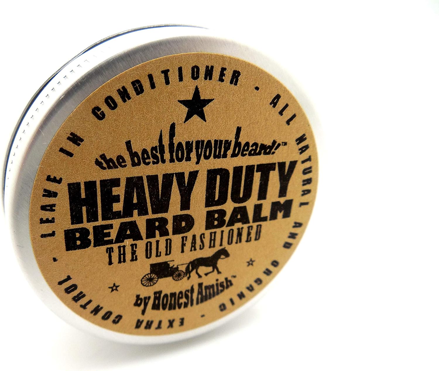 Honest Amish - Heavy Duty Beard Balm - 2 Ounce - Beard Conditioner, 60 ml (Pack of 1) - Image 3