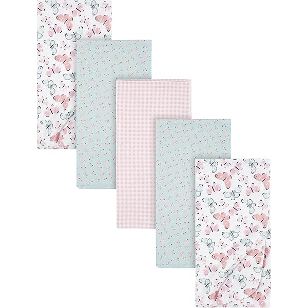Hudson Baby Cotton Flannel Receiving Blankets - 8-Pack Lemons Print (30x30 Inches)