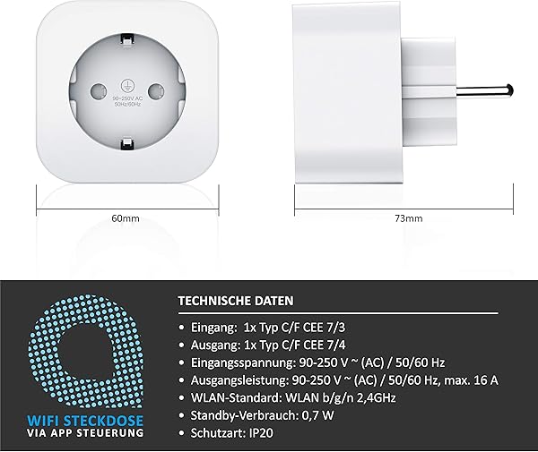 CSL Computer 722304433722 CSL   Enchufe WiFi para Amazon Alexa Google Home Blanco 1x