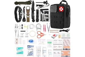 VERIFYGEAR 216 Pcs Survival First Aid Kits, Professional Survival Gear Equipment Tools First Aid Supplies kit for SOS Emergency Hiking Hunting Disaster Camping Adventures