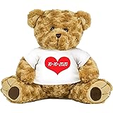 PaperGala 16" Bear Choose Your Color Teddy Bear Personalized Name for Anniversary Birthday Custom Gift for Girlfriend Boyfrie