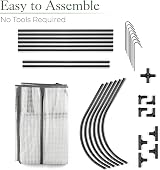 Christow Grow Tunnel Cloche 1.3m - 2 Section Poly Tunnel Greenhouse view 6