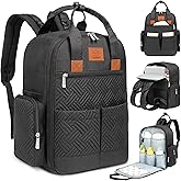 KeaBabies Diaper Bag Backpack for Girls, Boys - Mom and Dad Baby Bag with Diaper Changing Pad for Newborns, Toddlers, 2 Kids (Charcoal)