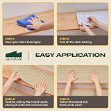 MBIGM 8 x 25.6 Inch Non-Slip Carpet Stair Treads 15-Pack Camel view 4